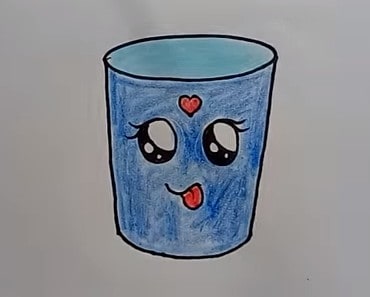 How to Draw a cute cup step by step