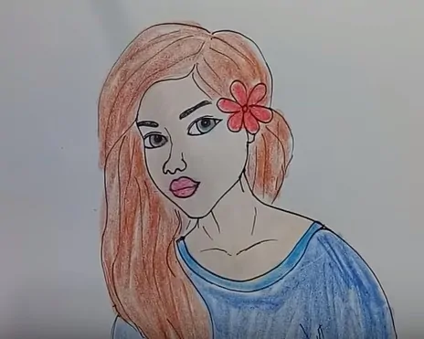 How to draw a girl step by step