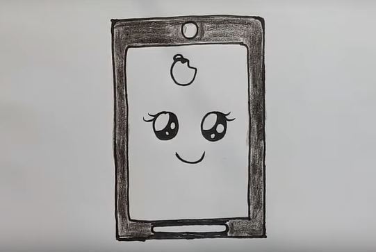 Ios Phone Image Draw How to draw a cute iphone step by step