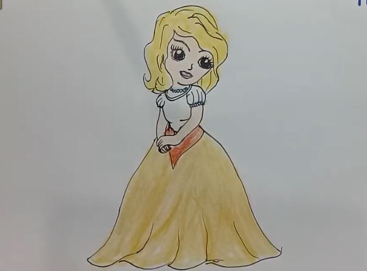 How to Draw Princess Snow White