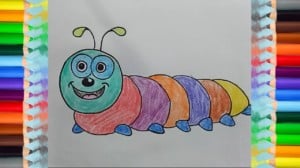 How to Draw Simple Worm Coloring Pages for Kids