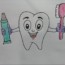 How to Draw cute cartoon Teeth | Toothpaste and Toothbrush