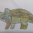 How to Draw Triceratops Dinosaur for kids