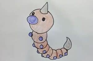 How to Draw Weedle from Pokemon