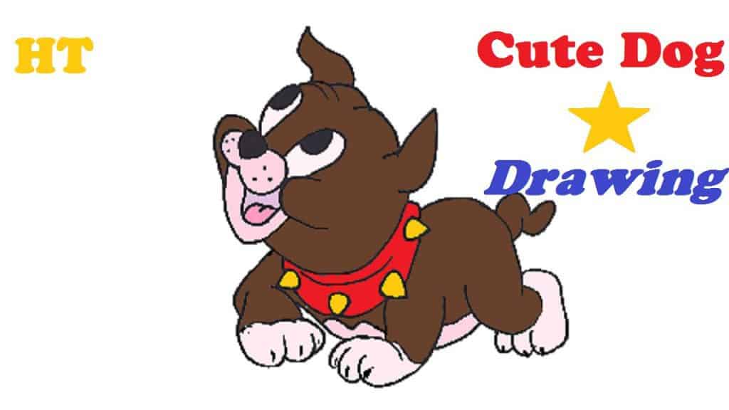 How to draw a cute dog step by step