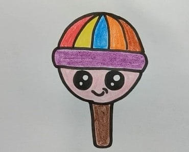 lollipop coloring – How to Draw a Lollipop Super Cute
