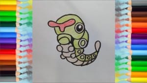 How to draw Caterpie from pokemon