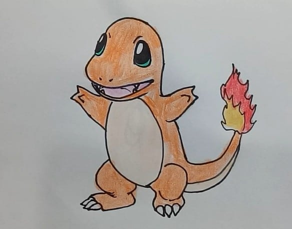 How To Draw Charmander From Pokemon This charmander is one of the easier ones to try out, especially when you approach the body in a very symmetrical way. how to draw charmander from pokemon