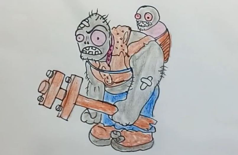 How to draw Giga gargantuar