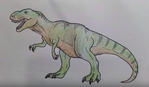 How to draw Tyrannosaurus Rex