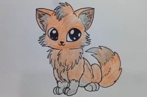 How to draw a cartoon fox