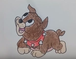 How to draw a cute cartoon dog