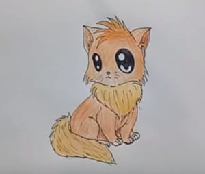 How To Draw A Cartoon Cat Cute With How To Video And Step By Step