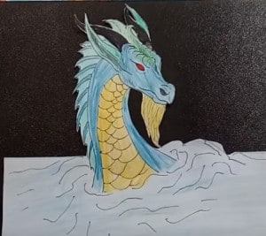 How to draw a dragon step by step - 3D trick art