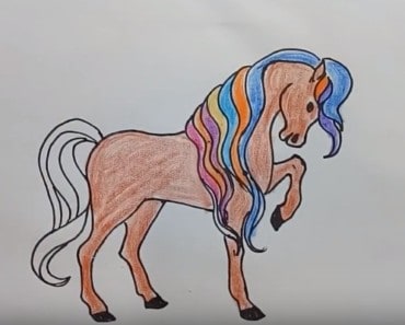 How To Draw a Horse step by step and coloring