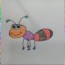 how to draw a cute cartoon ant