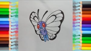 How to draw butterfree from pokemon 