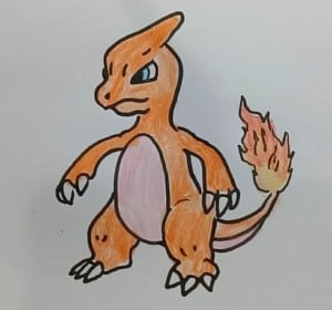 How to draw charmeleon step by step