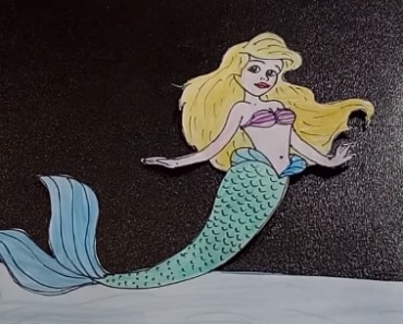 How to Draw a Mermaid and 3D trick art