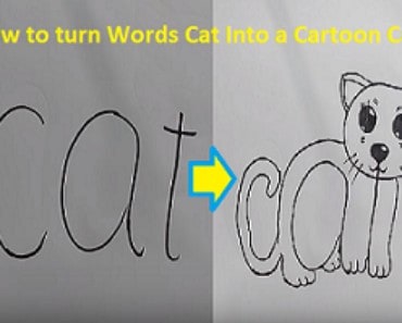 How to turn Words Cat Into a Cartoon Cat easy