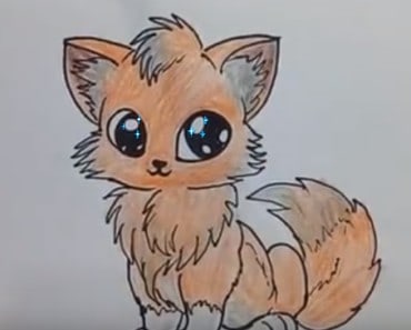 how to draw a cartoon fox step by step