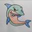 How to Draw a Cute cartoon Shark
