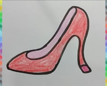 How to draw a high heel shoe | Step by step Drawing tutorials