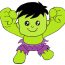 How To Draw Baby HULK cute and easy step by step