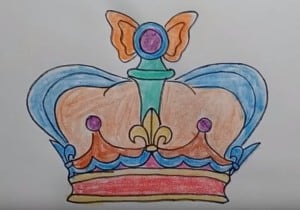 How to Draw Crown of Queen