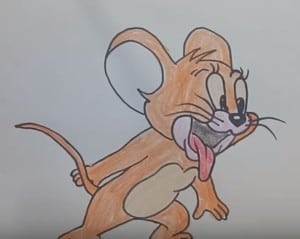 How to Draw Jerry from Tom and Jerry Step