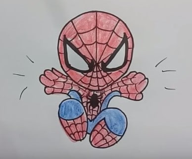 Featured image of post How To Draw A Spider Man Easy / Students can first draw a simple web, and then add the spider body parts on top.