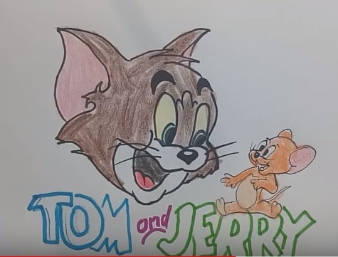 How To Draw Tom And Jerry Step By Step Tom And Jerry Drawing
