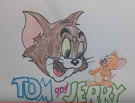 tom and jerry drawings in pencil