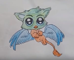 How to Draw chibi gryphon
