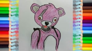 How to Draw the Pink Teddy Bear Outfit - Fortnite