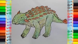How to draw Ankylosaurus