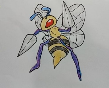 Pokemon drawing and coloring | How to Draw Beedrill from Pokemon