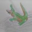 JUMPING CROCODILE ILLUSION – How to Draw a Crocodile and coloring