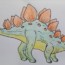 Dinosaurs drawing and coloring | How to draw Stegosaurus from jurassic world