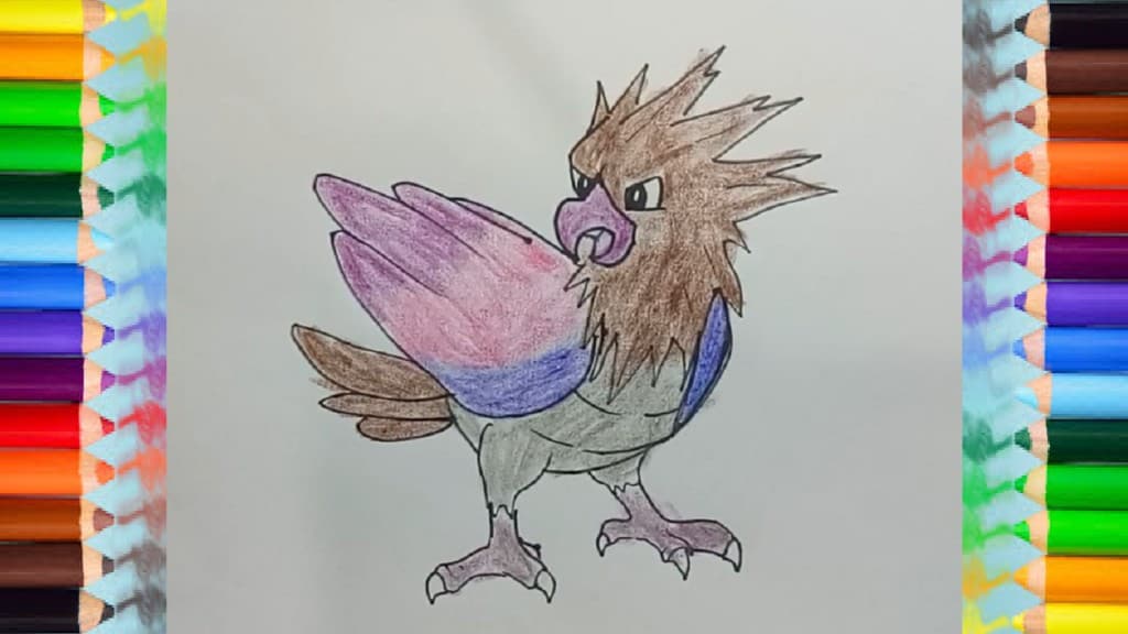 How to draw a Spearow from Pokemon