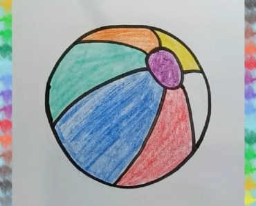 How to Draw a Ball and coloring