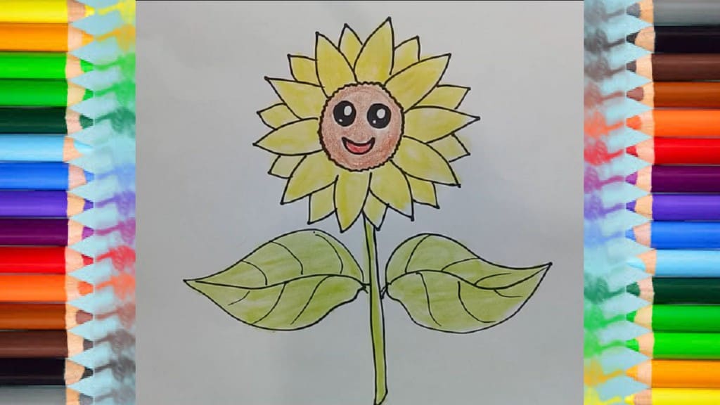 How-to-draw-a-sunflower
