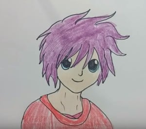 How to draw anime boy step by step