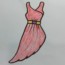 how to draw dress designs step by step