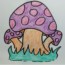 How to draw mushroom and coloring pages