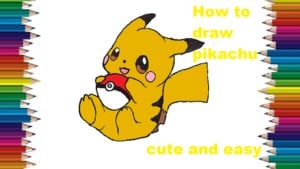 How to draw pikachu step by step - Pokemon pikachu drawing