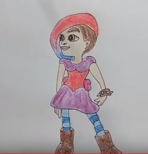 Subway Surfers Drawing - How to draw Lucy from Subway surfers