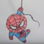 How to draw spiderman cute and easy for kids | spiderman Drawing