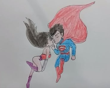 How to draw superman love | superman drawing