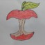 How to Draw Apple Was Eaten – Eaten Fruit Drawing